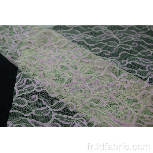 Tissu de dentelle de corde de polyester en nylon